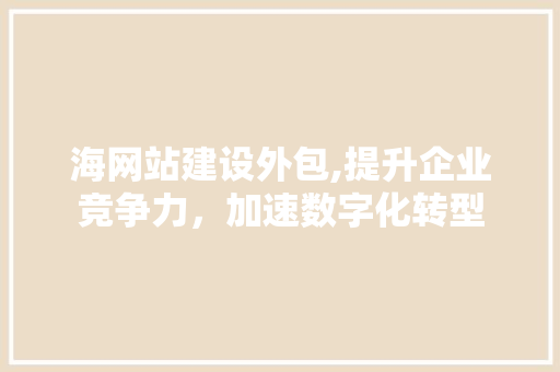 海网站建设外包,提升企业竞争力，加速数字化转型