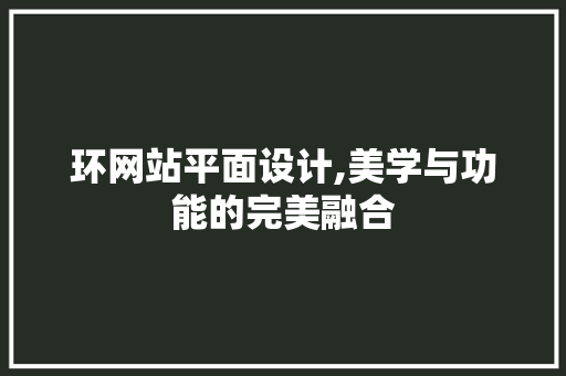 环网站平面设计,美学与功能的完美融合