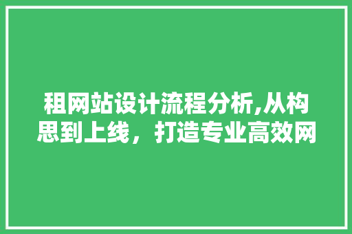 租网站设计流程分析,从构思到上线，打造专业高效网站 租网站设计流程分析,从构思到上线，打造专业高效网站 搜狗SEO