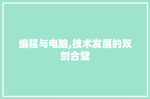 编程与电脑,技术发展的双剑合璧
