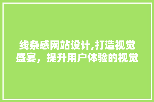 线条感网站设计,打造视觉盛宴，提升用户体验的视觉艺术