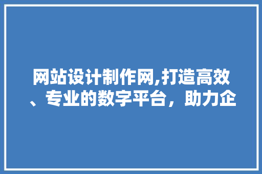 网站设计制作网,打造高效、专业的数字平台，助力企业数字化转型 网站设计制作网,打造高效、专业的数字平台，助力企业数字化转型 SEO关键词