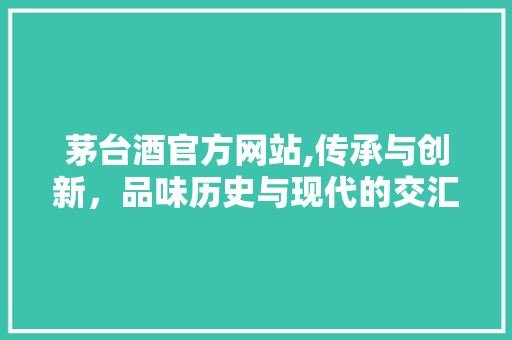茅台酒官方网站,传承与创新，品味历史与现代的交汇点 茅台酒官方网站,传承与创新，品味历史与现代的交汇点 百度SEO