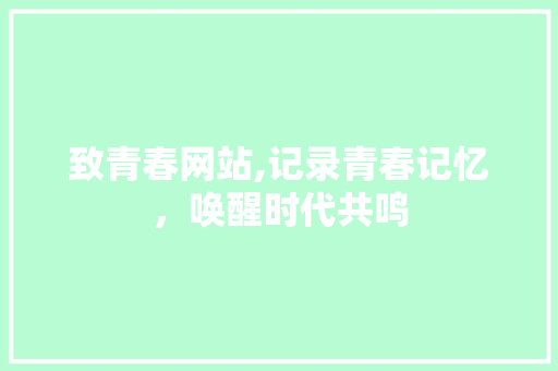 致青春网站,记录青春记忆，唤醒时代共鸣 致青春网站,记录青春记忆，唤醒时代共鸣 百度SEO