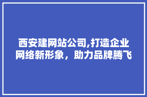 西安建网站公司,打造企业网络新形象，助力品牌腾飞 西安建网站公司,打造企业网络新形象，助力品牌腾飞 百度SEO