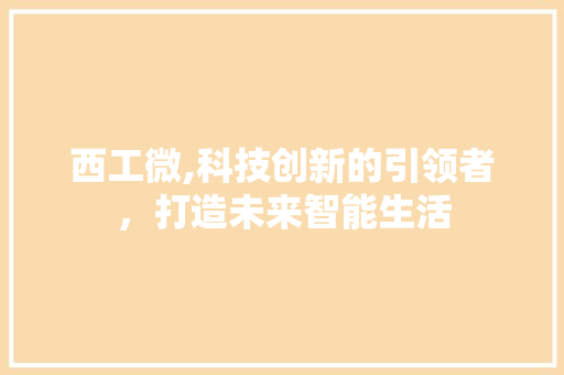 西工微,科技创新的引领者，打造未来智能生活 西工微,科技创新的引领者，打造未来智能生活 神马SEO