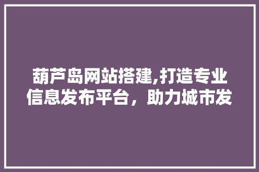 葫芦岛网站搭建,打造专业信息发布平台，助力城市发展 葫芦岛网站搭建,打造专业信息发布平台，助力城市发展 百度SEO