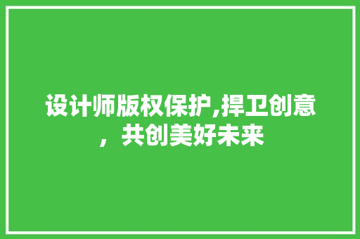 设计师版权保护,捍卫创意，共创美好未来 设计师版权保护,捍卫创意，共创美好未来 必应SEO