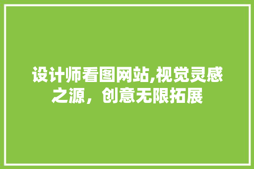 设计师看图网站,视觉灵感之源，创意无限拓展
