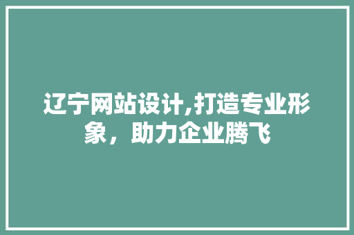 辽宁网站设计,打造专业形象，助力企业腾飞 辽宁网站设计,打造专业形象，助力企业腾飞 SEO关键词