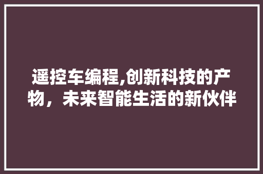 遥控车编程,创新科技的产物，未来智能生活的新伙伴 遥控车编程,创新科技的产物，未来智能生活的新伙伴 百度SEO