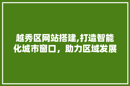 越秀区网站搭建,打造智能化城市窗口，助力区域发展