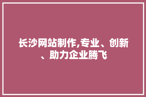 长沙网站制作,专业、创新、助力企业腾飞 长沙网站制作,专业、创新、助力企业腾飞 百度SEO