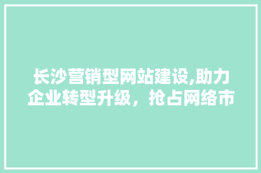 长沙营销型网站建设,助力企业转型升级，抢占网络市场先机 长沙营销型网站建设,助力企业转型升级，抢占网络市场先机 SEO关键词