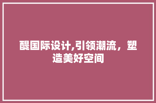 醍国际设计,引领潮流，塑造美好空间 醍国际设计,引领潮流，塑造美好空间 网站建设公司