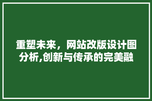 重塑未来，网站改版设计图分析,创新与传承的完美融合 重塑未来，网站改版设计图分析,创新与传承的完美融合 百度SEO