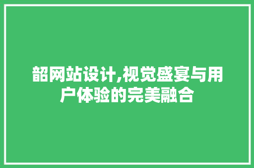 韶网站设计,视觉盛宴与用户体验的完美融合 韶网站设计,视觉盛宴与用户体验的完美融合 必应SEO
