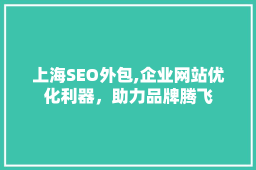 上海SEO外包,企业网站优化利器，助力品牌腾飞 上海SEO外包,企业网站优化利器，助力品牌腾飞 百度SEO