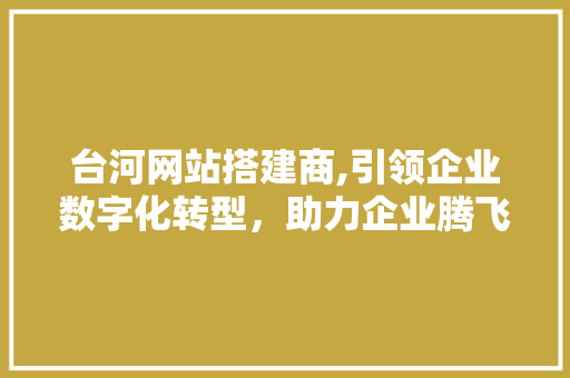 台河网站搭建商,引领企业数字化转型，助力企业腾飞 台河网站搭建商,引领企业数字化转型，助力企业腾飞 神马SEO