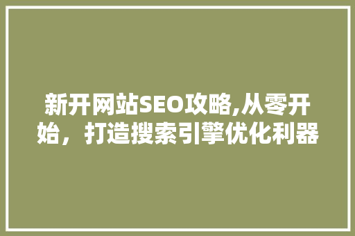 新开网站SEO攻略,从零开始，打造搜索引擎优化利器 新开网站SEO攻略,从零开始，打造搜索引擎优化利器 SEO关键词