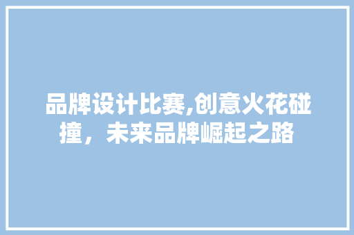 品牌设计比赛,创意火花碰撞，未来品牌崛起之路 品牌设计比赛,创意火花碰撞，未来品牌崛起之路 SEO关键词