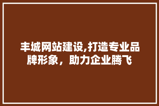 丰城网站建设,打造专业品牌形象，助力企业腾飞 丰城网站建设,打造专业品牌形象，助力企业腾飞 百度SEO