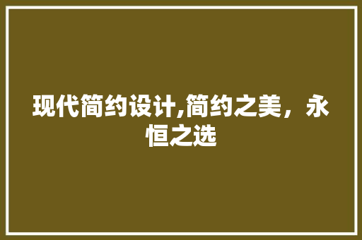 现代简约设计,简约之美，永恒之选 现代简约设计,简约之美，永恒之选 百度SEO